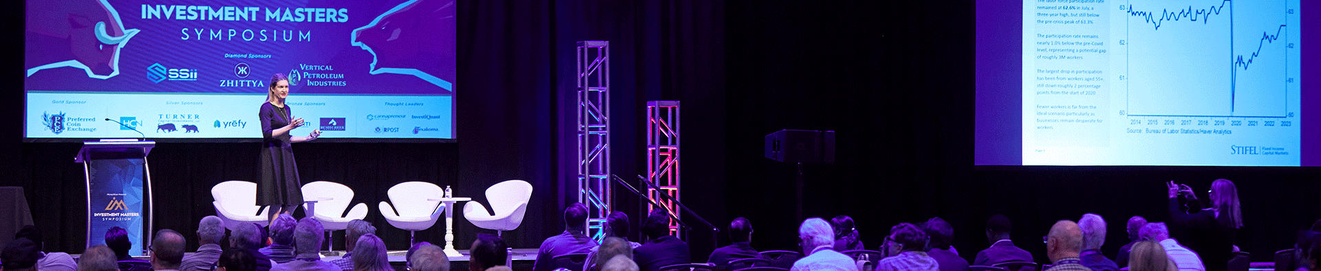 Image of keynote speakers on the stage